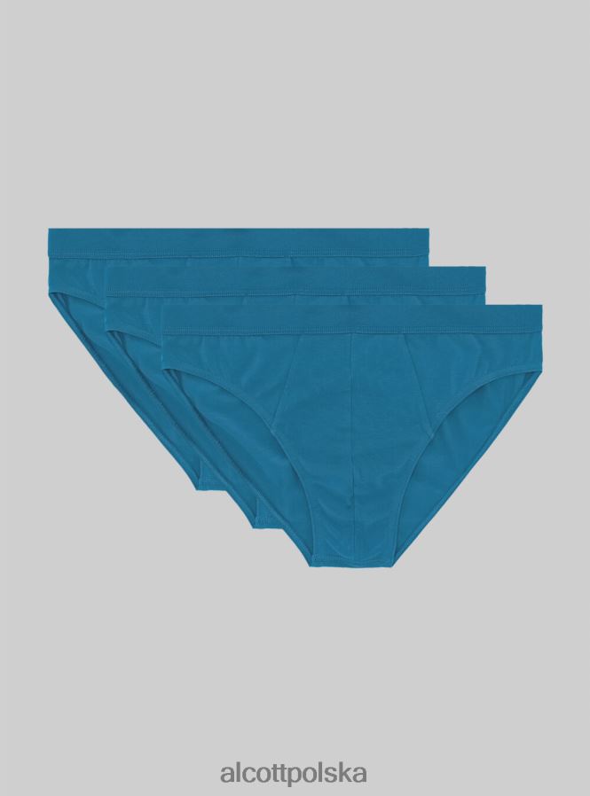 odzież Alcott zestaw 3 par fig bawełnianych ze stretchem bk1/mgy2/mgy1 mężczyźni 2TXFF6816