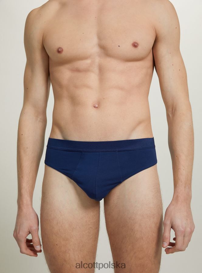 odzież Alcott zestaw 3 par fig bawełnianych ze stretchem bk1/mgy2/mgy1 mężczyźni 2TXFF6884