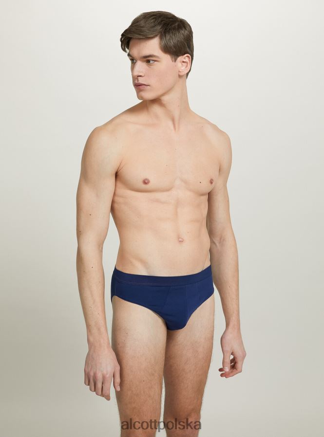 odzież Alcott zestaw 3 par fig bawełnianych ze stretchem bk1/mgy2/mgy1 mężczyźni 2TXFF6884