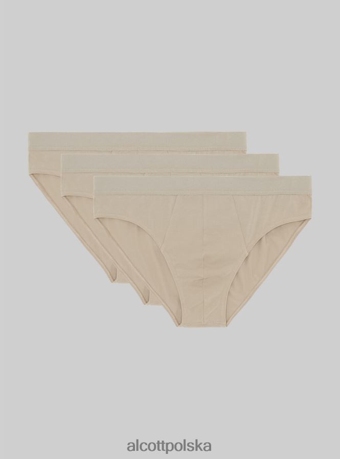 odzież Alcott zestaw 3 par fig bawełnianych ze stretchem bk1/mgy2/mgy1 mężczyźni 2TXFF6885