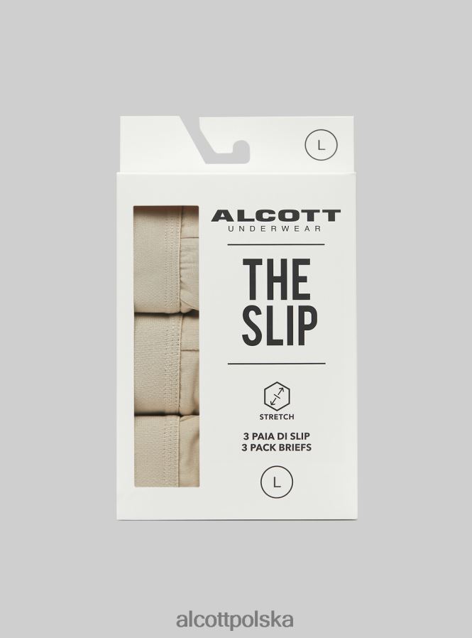 odzież Alcott zestaw 3 par fig bawełnianych ze stretchem bk1/mgy2/mgy1 mężczyźni 2TXFF6885