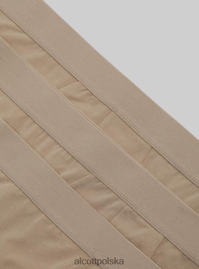 odzież Alcott zestaw 3 par fig bawełnianych ze stretchem bk1/mgy2/mgy1 mężczyźni 2TXFF6885