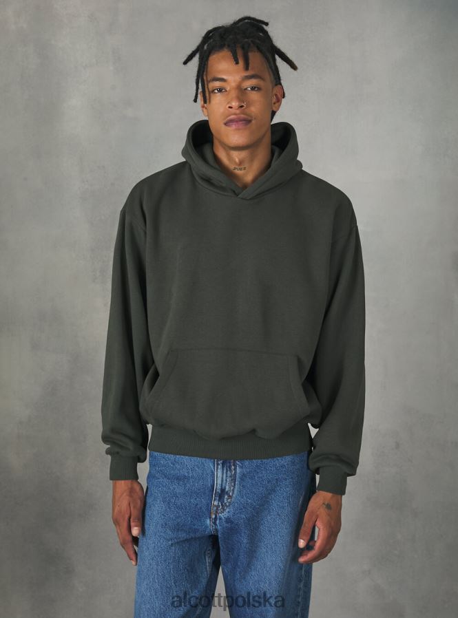 odzież Alcott Bluza z kapturem o pudełkowym kroju średni piasek sa2 mężczyźni 2TXFF61009