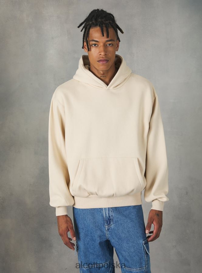 odzież Alcott Bluza z kapturem o pudełkowym kroju średni piasek sa2 mężczyźni 2TXFF6794