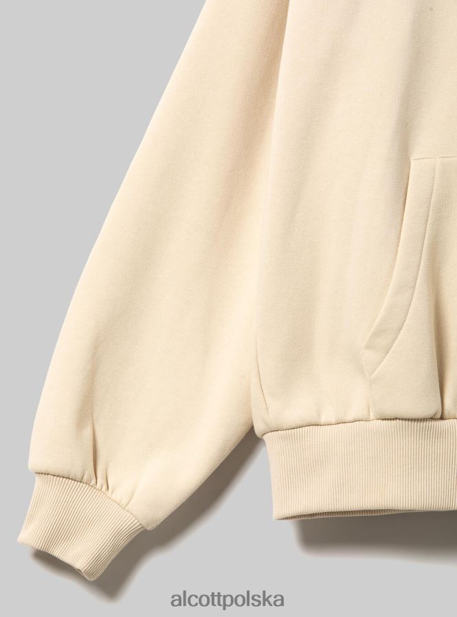 odzież Alcott Bluza z kapturem o pudełkowym kroju średni piasek sa2 mężczyźni 2TXFF6794