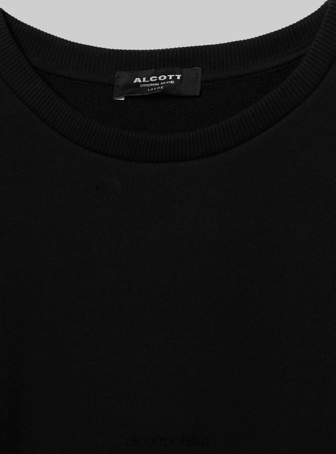 odzież Alcott Kamizelka Felpa o pudełkowym kroju bk1 czarny mężczyźni 2TXFF6644