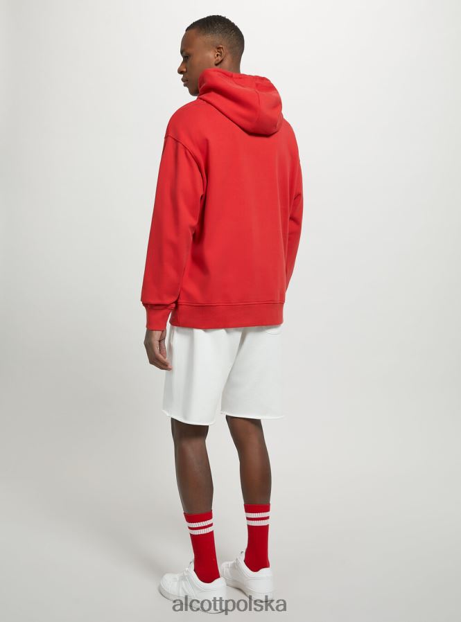 odzież Alcott bluza z kapturem i kieszenią kangurką wh1 ecru mężczyźni 2TXFF6647