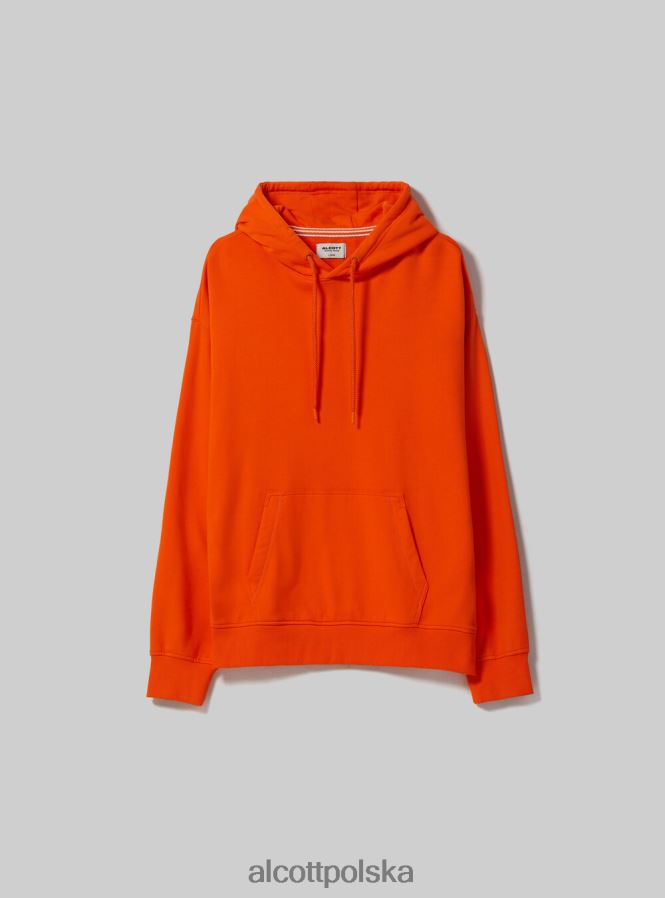 odzież Alcott bluza z kapturem i kieszenią kangurką wh1 ecru mężczyźni 2TXFF6666