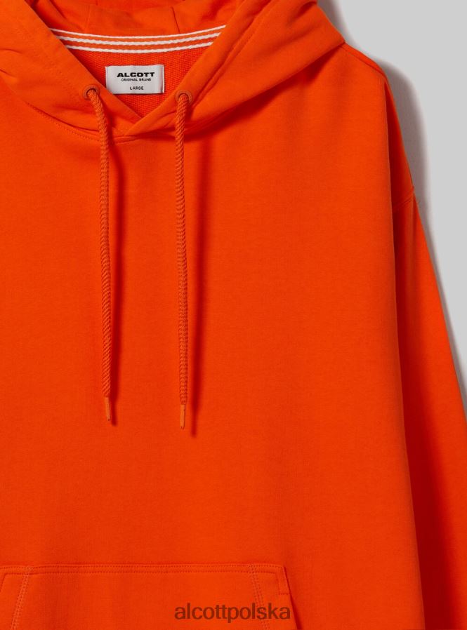 odzież Alcott bluza z kapturem i kieszenią kangurką wh1 ecru mężczyźni 2TXFF6666