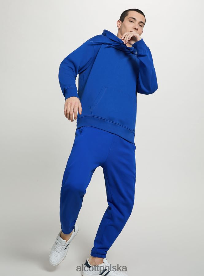 odzież Alcott bluza z kapturem i kieszenią kangurką wh1 ecru mężczyźni 2TXFF6675