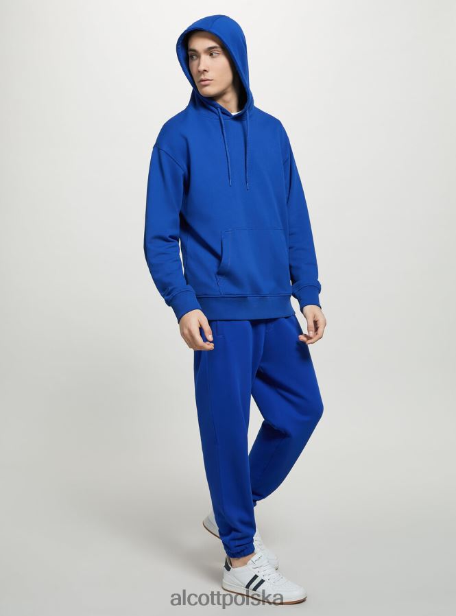 odzież Alcott bluza z kapturem i kieszenią kangurką wh1 ecru mężczyźni 2TXFF6675