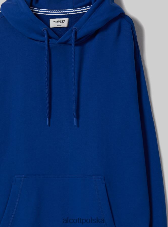 odzież Alcott bluza z kapturem i kieszenią kangurką wh1 ecru mężczyźni 2TXFF6675