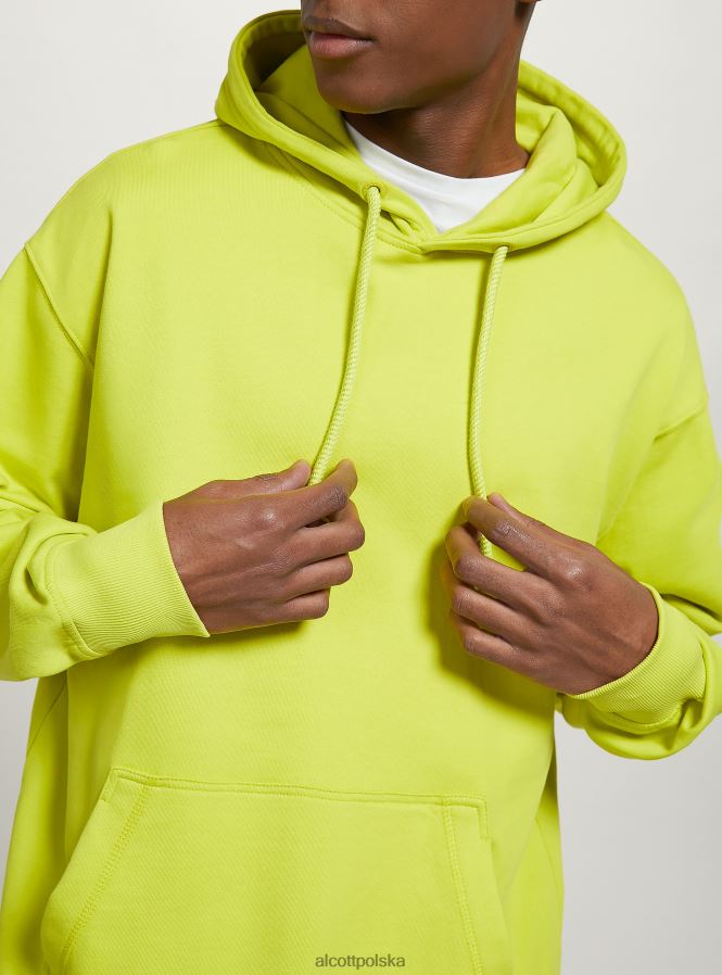 odzież Alcott bluza z kapturem i kieszenią kangurką wh1 ecru mężczyźni 2TXFF6677