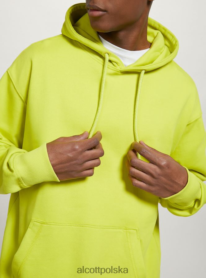 odzież Alcott bluza z kapturem i kieszenią kangurką wh1 ecru mężczyźni 2TXFF6677