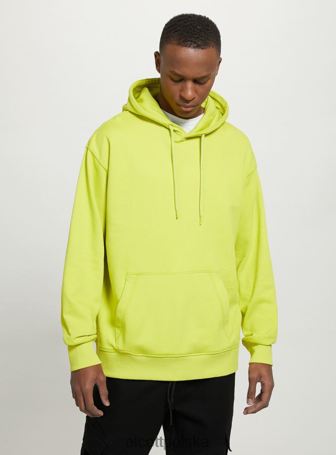 odzież Alcott bluza z kapturem i kieszenią kangurką wh1 ecru mężczyźni 2TXFF6677