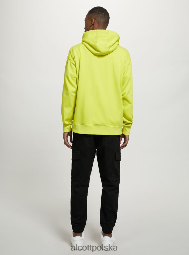 odzież Alcott bluza z kapturem i kieszenią kangurką wh1 ecru mężczyźni 2TXFF6677