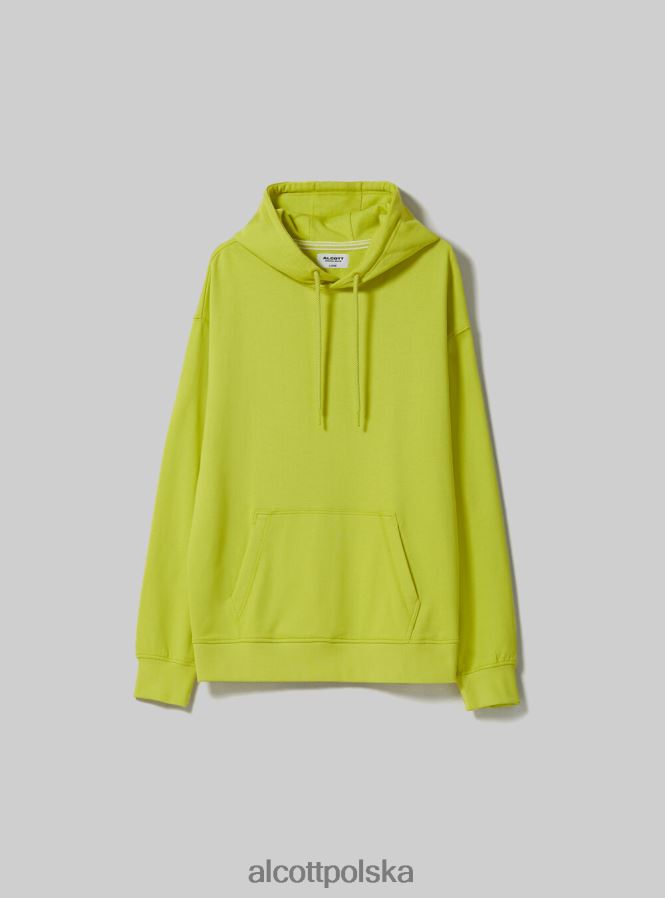 odzież Alcott bluza z kapturem i kieszenią kangurką wh1 ecru mężczyźni 2TXFF6677