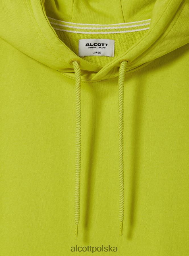 odzież Alcott bluza z kapturem i kieszenią kangurką wh1 ecru mężczyźni 2TXFF6677