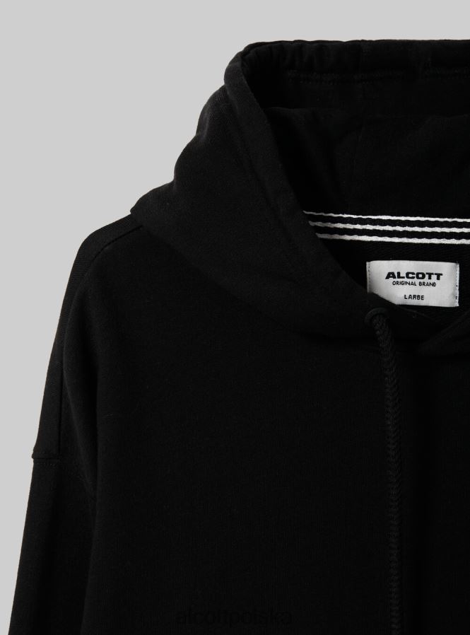 odzież Alcott bluza z kapturem i kieszenią kangurką wh1 ecru mężczyźni 2TXFF6682