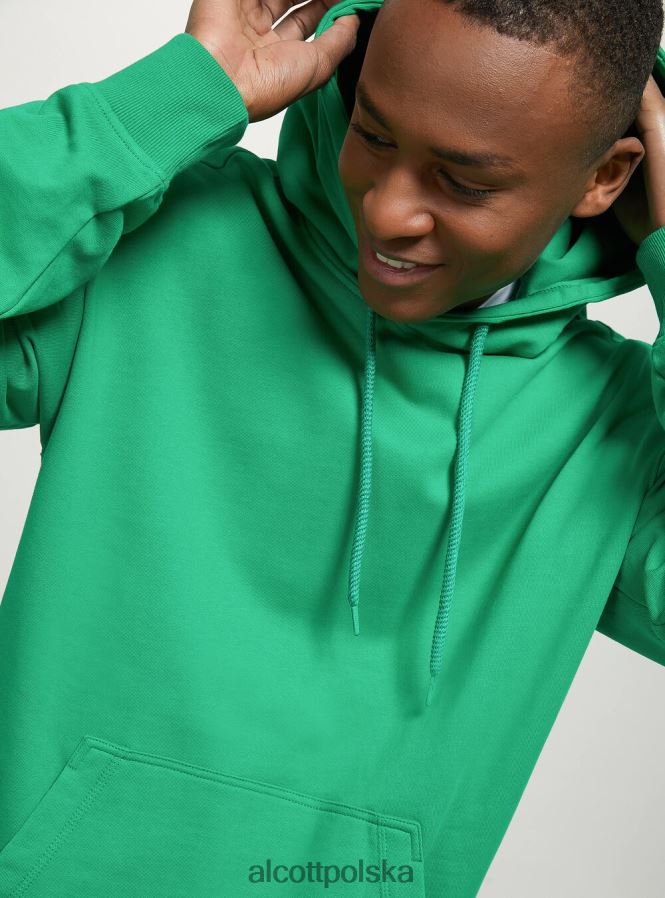 odzież Alcott bluza z kapturem i kieszenią kangurką wh1 ecru mężczyźni 2TXFF6890