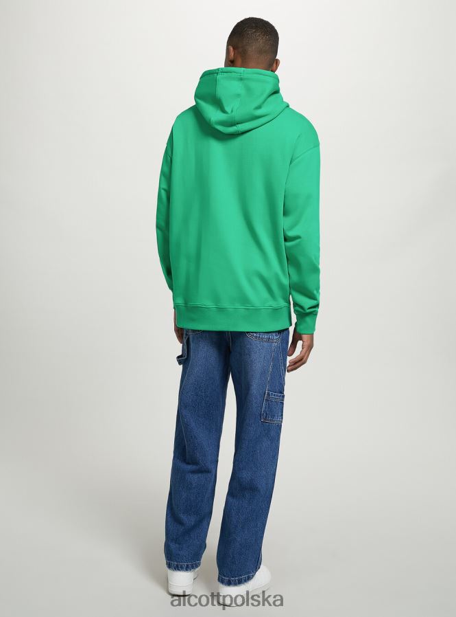 odzież Alcott bluza z kapturem i kieszenią kangurką wh1 ecru mężczyźni 2TXFF6890