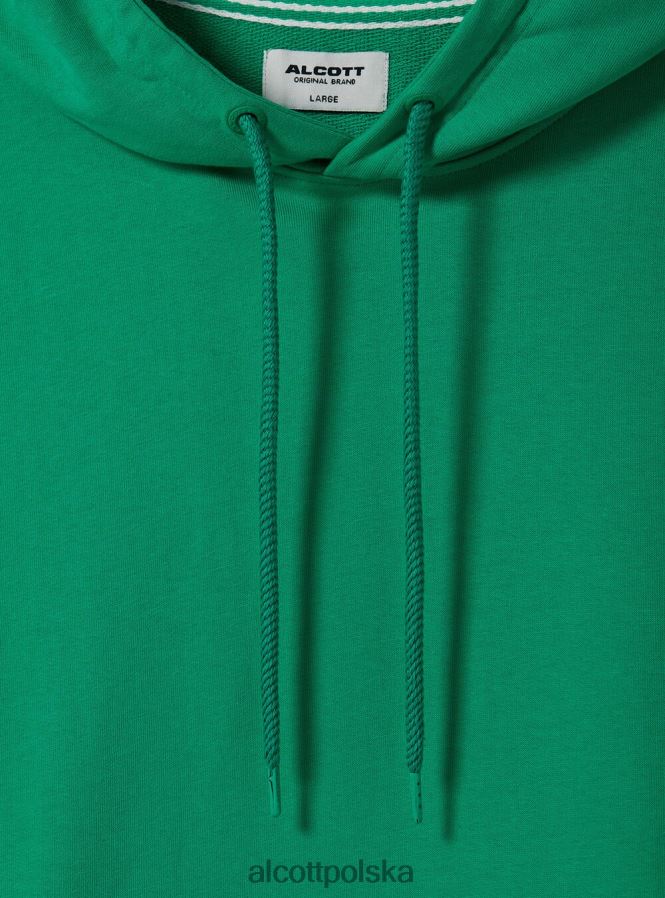 odzież Alcott bluza z kapturem i kieszenią kangurką wh1 ecru mężczyźni 2TXFF6890