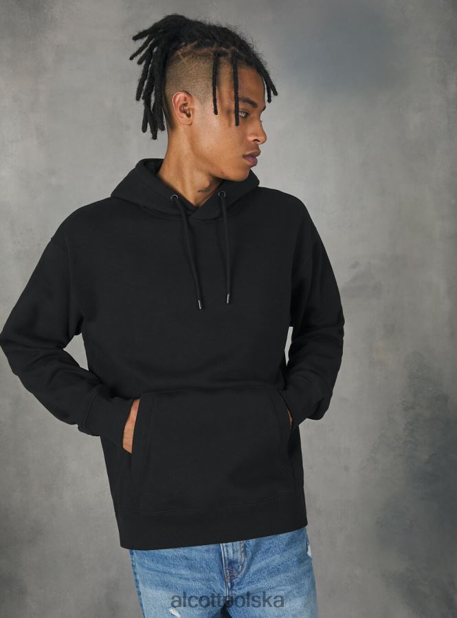 odzież Alcott bluza z kapturem i kieszenią kangurką wh2 biały mężczyźni 2TXFF6754