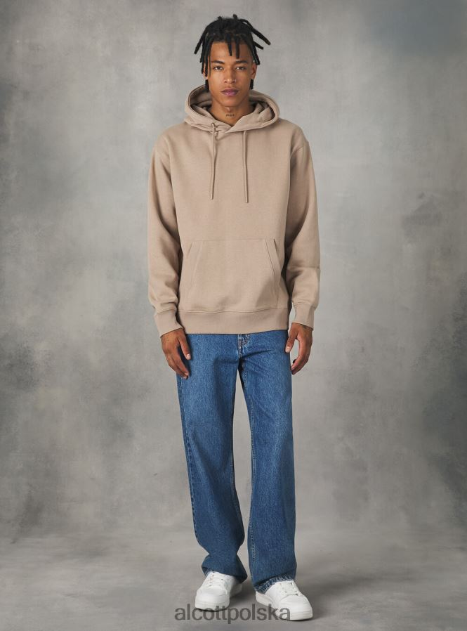 odzież Alcott bluza z kapturem i kieszenią kangurką wh2 biały mężczyźni 2TXFF6768