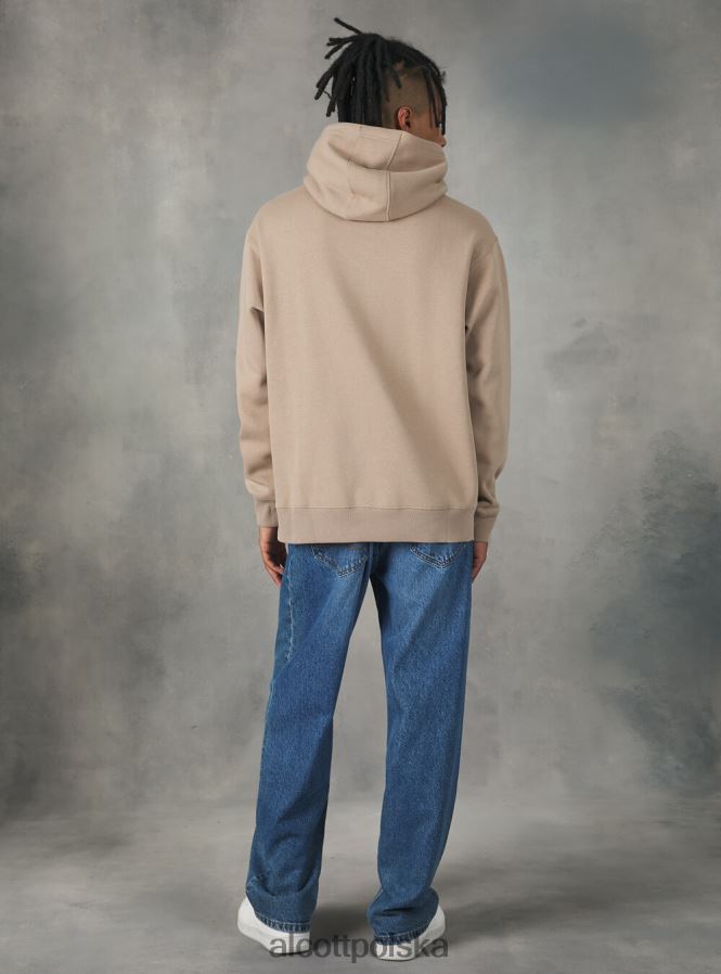 odzież Alcott bluza z kapturem i kieszenią kangurką wh2 biały mężczyźni 2TXFF6768