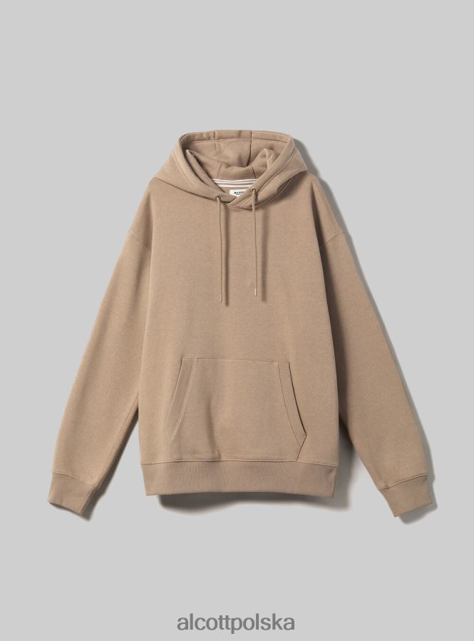 odzież Alcott bluza z kapturem i kieszenią kangurką wh2 biały mężczyźni 2TXFF6768