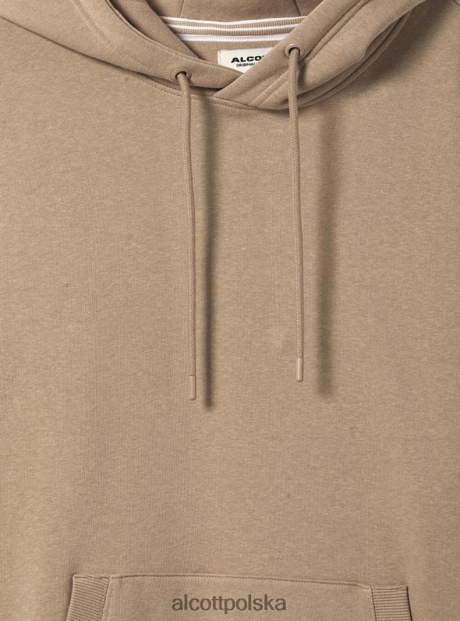 odzież Alcott bluza z kapturem i kieszenią kangurką wh2 biały mężczyźni 2TXFF6768