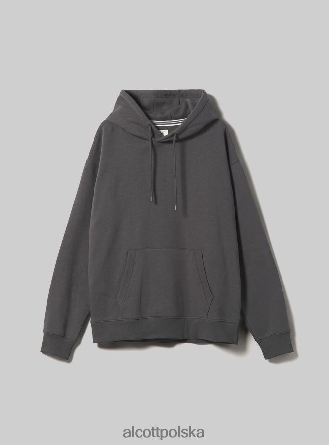 odzież Alcott bluza z kapturem i kieszenią kangurką wh2 biały mężczyźni 2TXFF6829