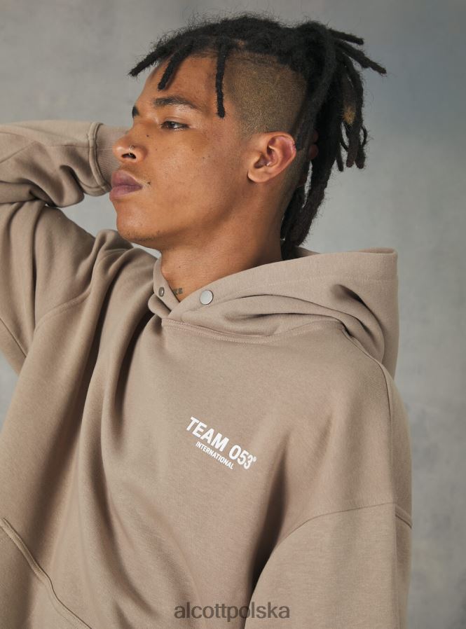 odzież Alcott bluza z nadrukiem drużyny 053 średni piasek sa2 mężczyźni 2TXFF61057