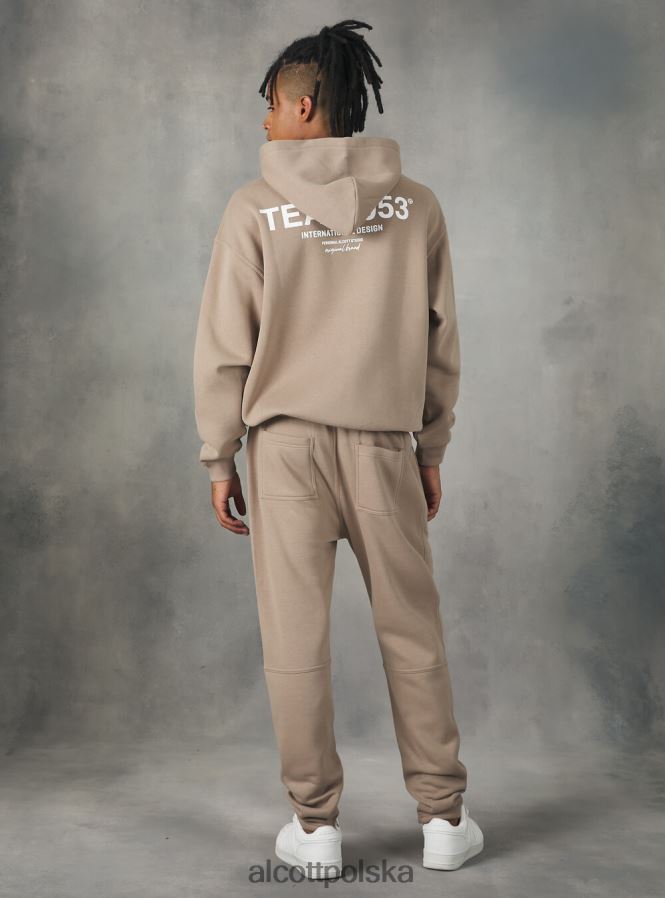 odzież Alcott bluza z nadrukiem drużyny 053 średni piasek sa2 mężczyźni 2TXFF61057