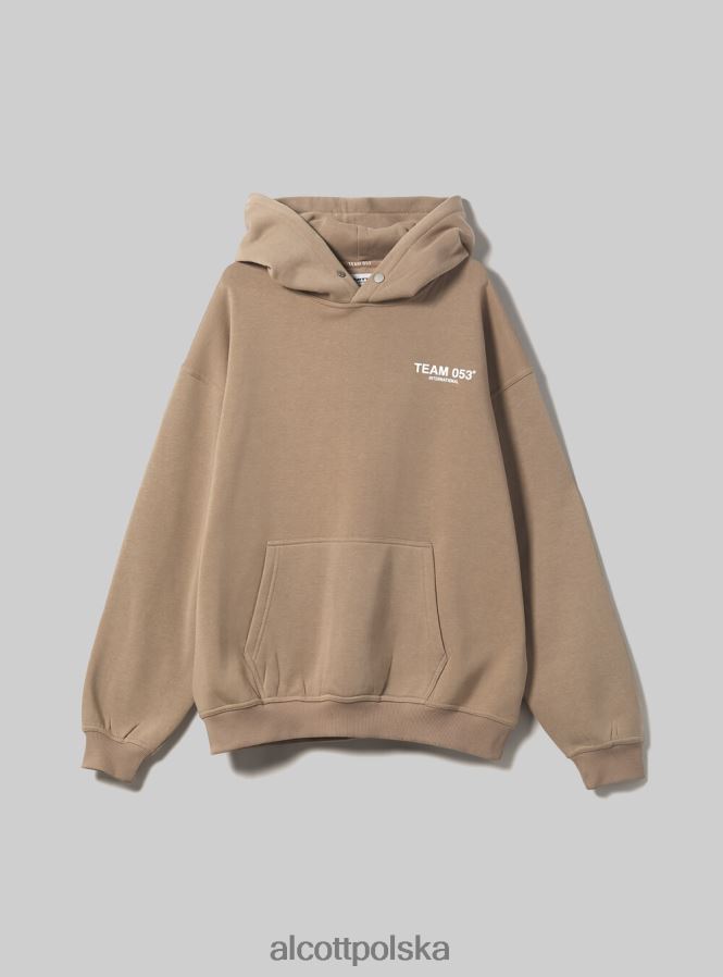 odzież Alcott bluza z nadrukiem drużyny 053 średni piasek sa2 mężczyźni 2TXFF61057