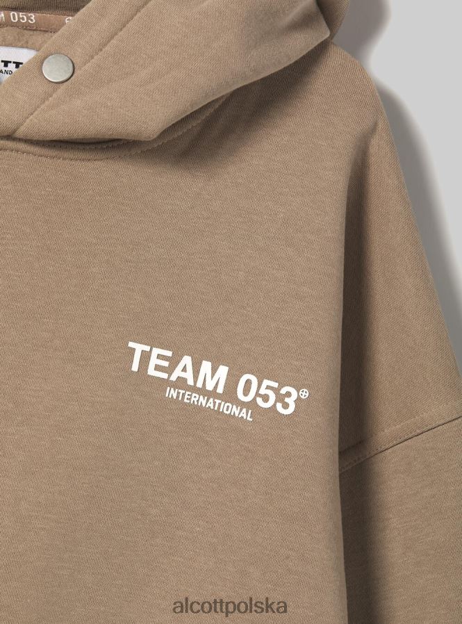 odzież Alcott bluza z nadrukiem drużyny 053 średni piasek sa2 mężczyźni 2TXFF61057