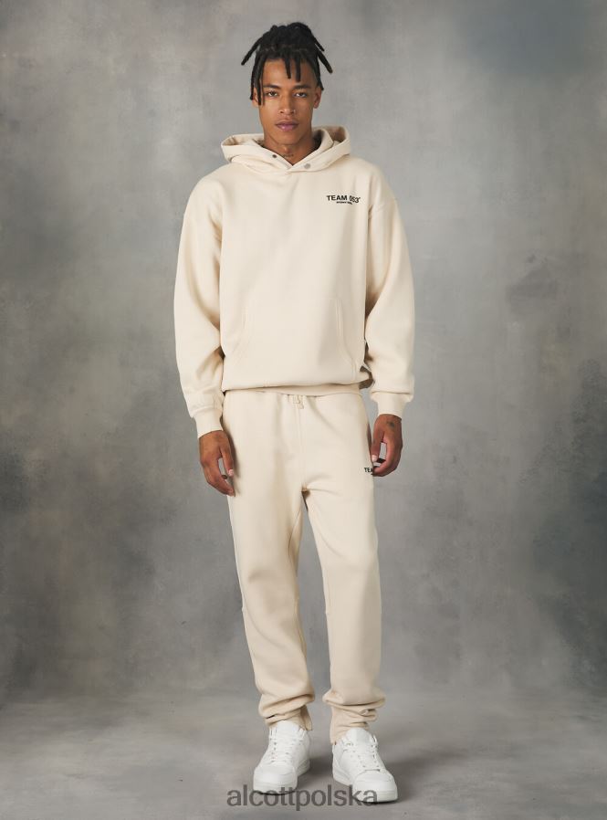 odzież Alcott bluza z nadrukiem drużyny 053 średni piasek sa2 mężczyźni 2TXFF61114