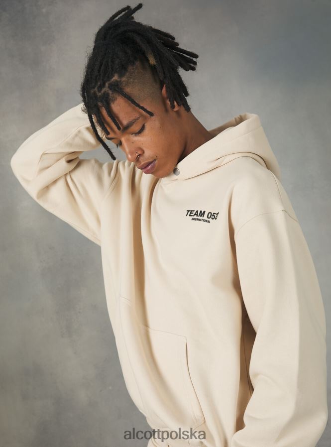 odzież Alcott bluza z nadrukiem drużyny 053 średni piasek sa2 mężczyźni 2TXFF61114