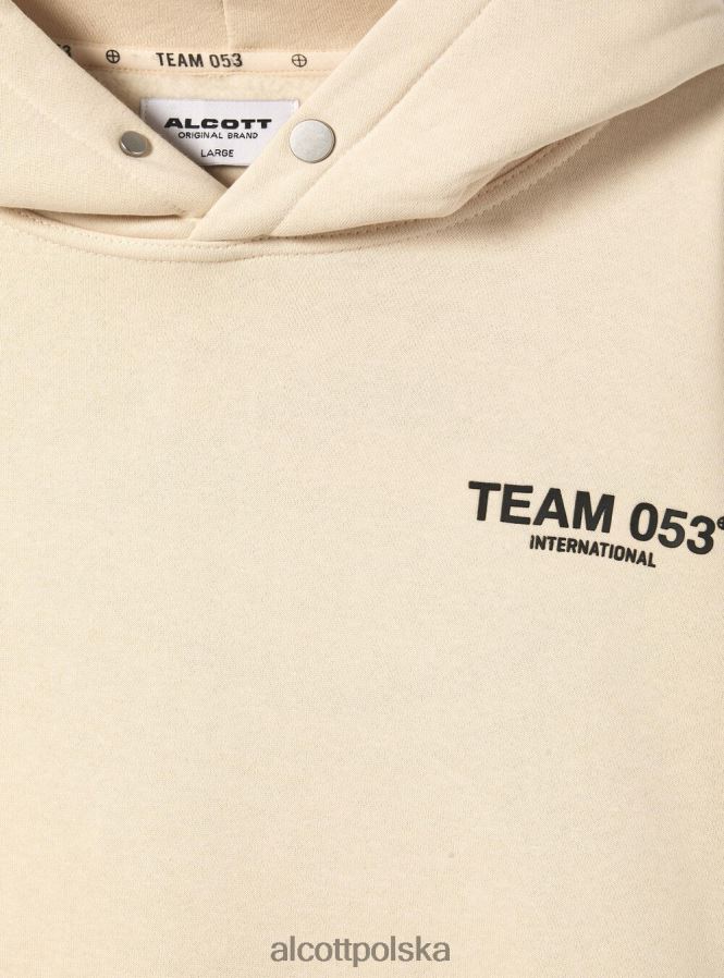 odzież Alcott bluza z nadrukiem drużyny 053 średni piasek sa2 mężczyźni 2TXFF61114