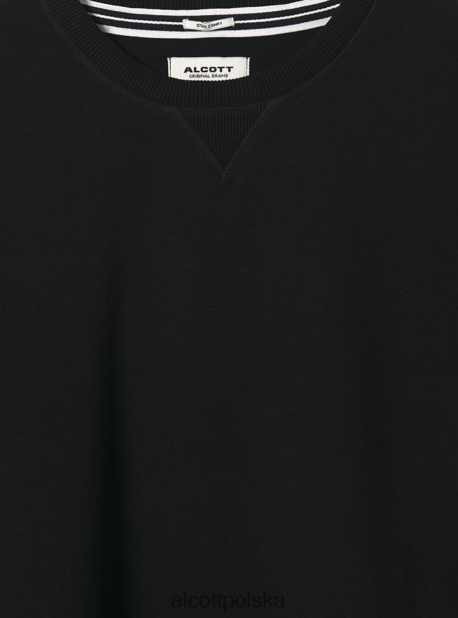 odzież Alcott bluza z okrągłym dekoltem wh2 biały mężczyźni 2TXFF61006