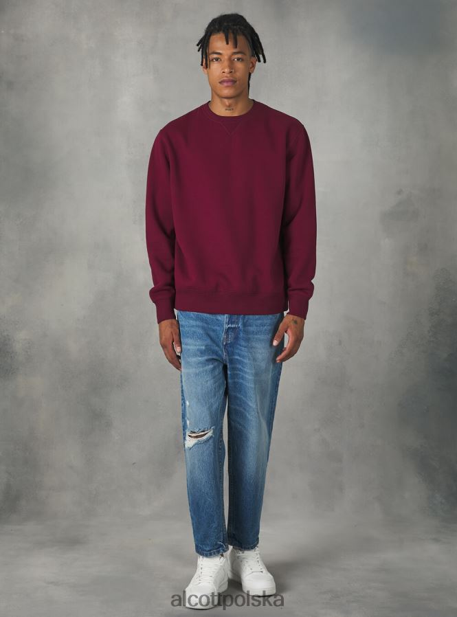 odzież Alcott bluza z okrągłym dekoltem wh2 biały mężczyźni 2TXFF61008