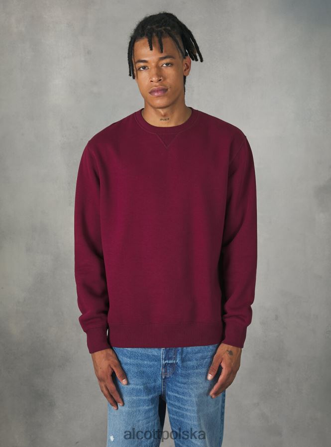 odzież Alcott bluza z okrągłym dekoltem wh2 biały mężczyźni 2TXFF61008