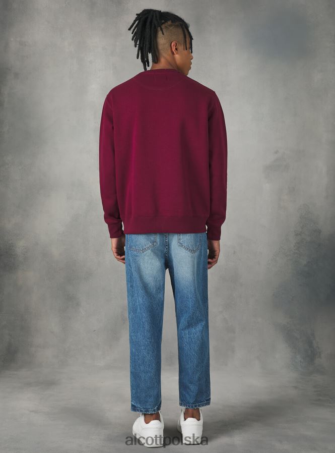 odzież Alcott bluza z okrągłym dekoltem wh2 biały mężczyźni 2TXFF61008