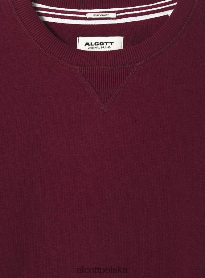 odzież Alcott bluza z okrągłym dekoltem wh2 biały mężczyźni 2TXFF61008