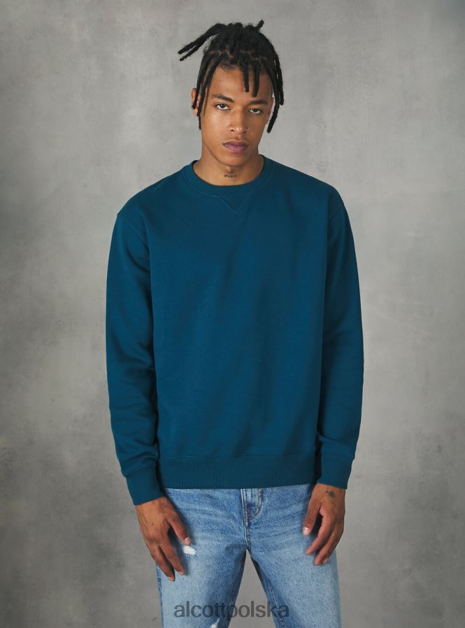 odzież Alcott bluza z okrągłym dekoltem wh2 biały mężczyźni 2TXFF61130