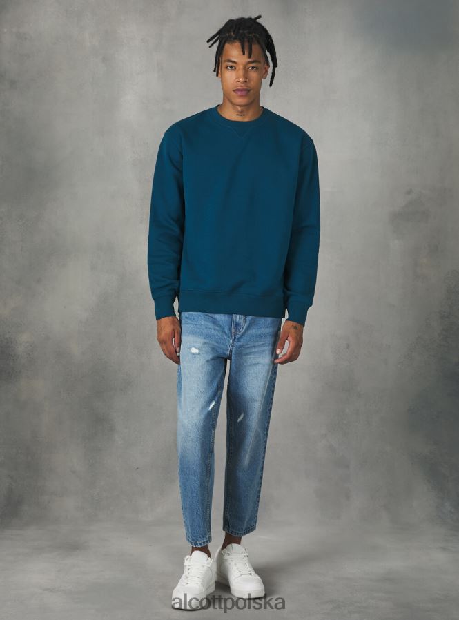 odzież Alcott bluza z okrągłym dekoltem wh2 biały mężczyźni 2TXFF61130