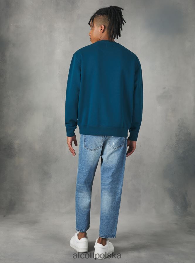 odzież Alcott bluza z okrągłym dekoltem wh2 biały mężczyźni 2TXFF61130