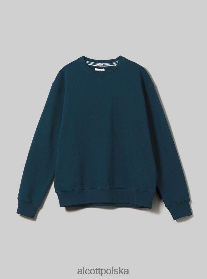 odzież Alcott bluza z okrągłym dekoltem wh2 biały mężczyźni 2TXFF61130