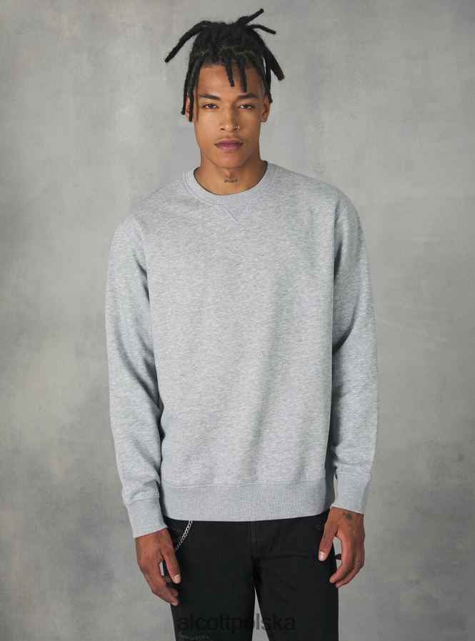 odzież Alcott bluza z okrągłym dekoltem wh2 biały mężczyźni 2TXFF6937