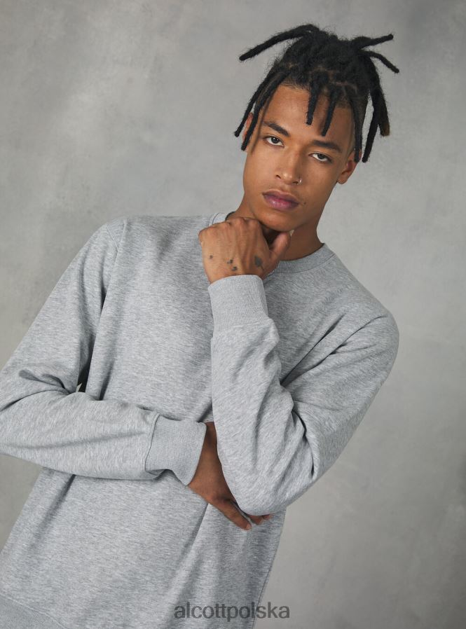 odzież Alcott bluza z okrągłym dekoltem wh2 biały mężczyźni 2TXFF6937